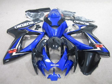Azul Negro Carenado Moto GSXR 600 K6 06-07