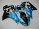 Azul Negro Kit ABS Carenado Motocicleta ZX6R 09-12 Azul Negro Kit ABS Carenado Motocicleta ZX6R 09-12