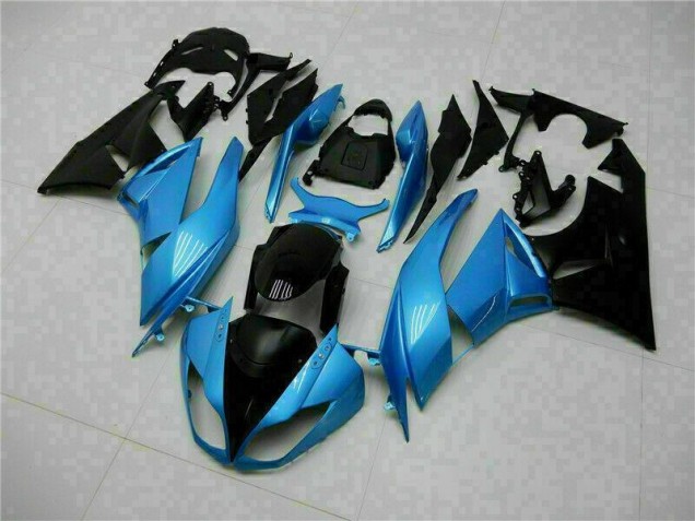 Azul Negro Kit ABS Carenado Motocicleta ZX6R 09-12 Azul Negro Kit ABS Carenado Motocicleta ZX6R 09-12