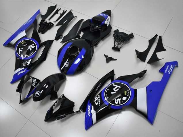 Azul Negro Kit Carenado Moto R6 08-16 Azul Negro Kit Carenado Moto R6 08-16