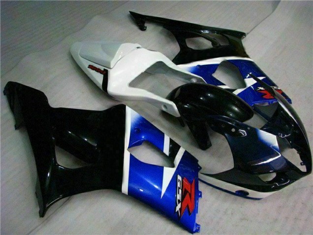 Azul Negro Kit Completo Carenado Moto GSXR 1000 K3 03-04 Azul Negro Kit Completo Carenado Moto GSXR 1000 K3 03-04