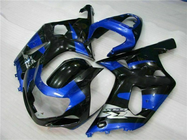 Azul Negro Kits Completo Carenado Moto ABS GSXR 600 / 750 K1 K2 K3 01-03