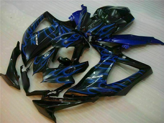 Azul Negro Kits Completo Carenado Moto ABS GSXR 600 / 750 K8 08-10 Azul Negro Kits Completo Carenado Moto ABS GSXR 600 / 750 K8 08-10