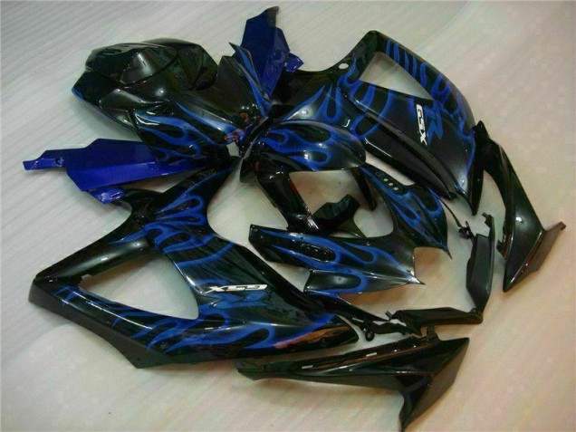 Azul Negro Kits Completo Carenado Moto ABS GSXR 600 / 750 K8 08-10 Azul Negro Kits Completo Carenado Moto ABS GSXR 600 / 750 K8 08-10