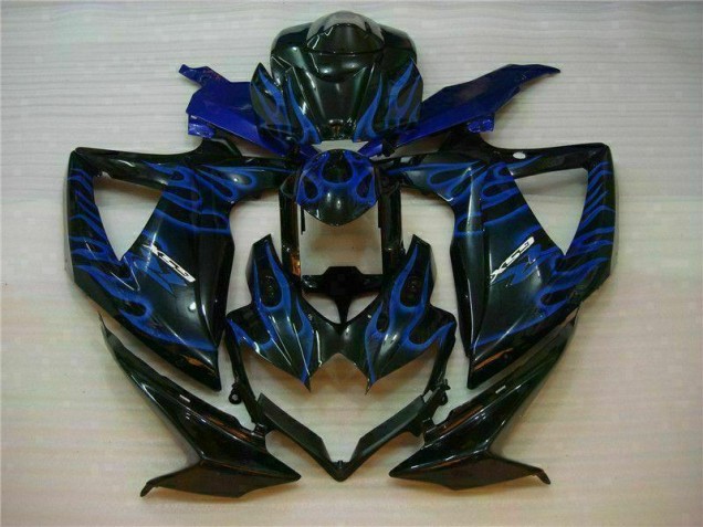 Azul Negro Kits Completo Carenado Moto ABS GSXR 600 / 750 K8 08-10 Azul Negro Kits Completo Carenado Moto ABS GSXR 600 / 750 K8 08-10