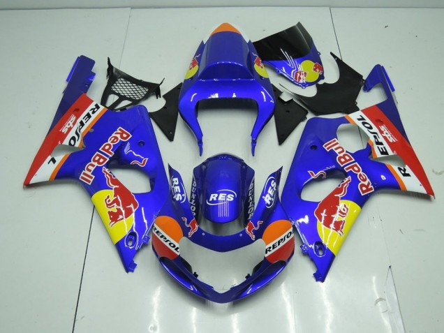 Azul Red Bull Carenado Moto GSXR 1000 K1 00-02 Azul Red Bull Carenado Moto GSXR 1000 K1 00-02