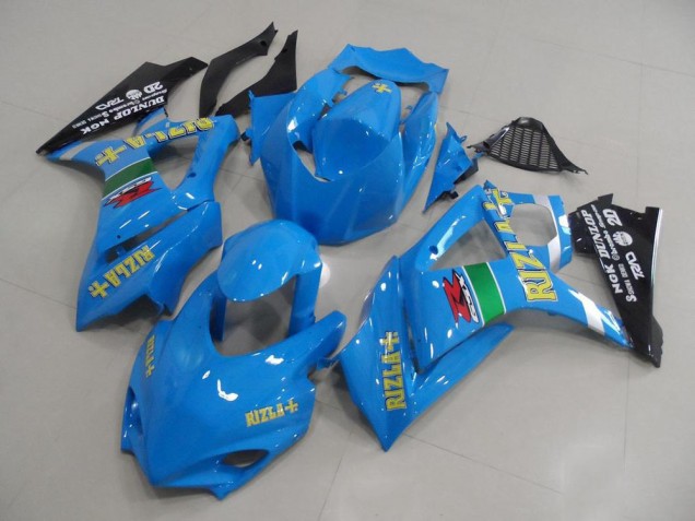 Azul Rizla Carrera Carenado Moto GSXR 1000 K7 07-08 Azul Rizla Carrera Carenado Moto GSXR 1000 K7 07-08