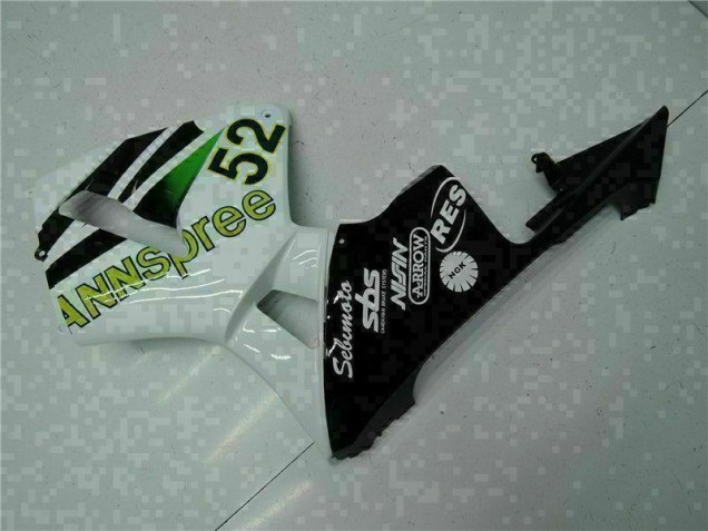 Blanco Amarillo Verde 52 Carenado Moto CBR 600 RR 05-06 Blanco Amarillo Verde 52 Carenado Moto CBR 600 RR 05-06