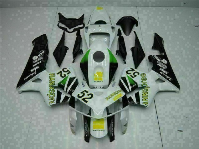 Blanco Amarillo Verde 52 Carenado Moto CBR 600 RR 05-06 Blanco Amarillo Verde 52 Carenado Moto CBR 600 RR 05-06