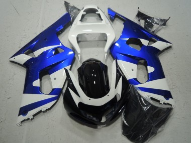 Blanco Azul Carenado Moto GSXR 600 K1 K2 K3 01-03