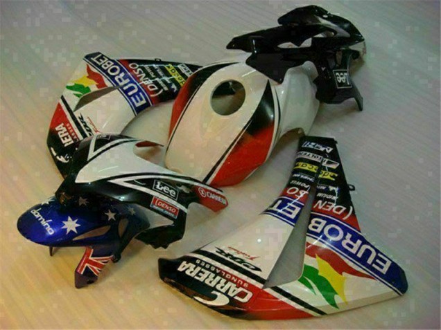 Blanco Azul Kit Carenado ABS Completo CBR 1000 RR 08-11 Blanco Azul Kit Carenado ABS Completo CBR 1000 RR 08-11