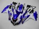 Blanco Azul Kit Completo Carenado Moto GSXR 600 / 750 K8 08-10 Blanco Azul Kit Completo Carenado Moto GSXR 600 / 750 K8 08-10