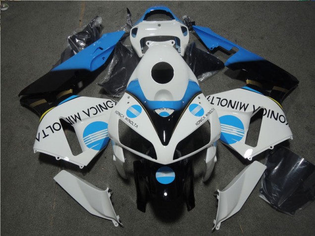 Blanco Azul Konica Minolta Kits Carenado Moto CBR 600 RR 05-06 Blanco Azul Konica Minolta Kits Carenado Moto CBR 600 RR 05-06