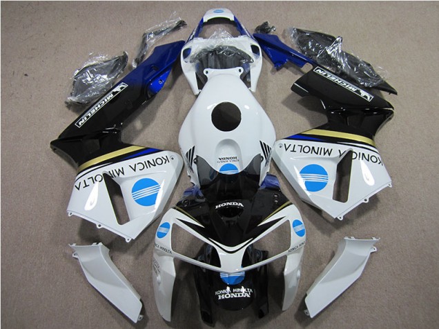 Blanco Azul Konica Minolta Kits Completo Carenado Moto CBR 600 RR 05-06 Blanco Azul Konica Minolta Kits Completo Carenado Moto CBR 600 RR 05-06