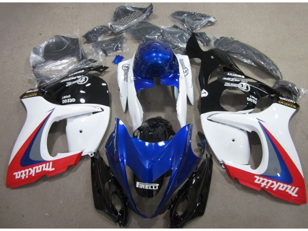 Blanco Azul Makita Carenado Moto GSXR 1300 Hayabusa 08-19