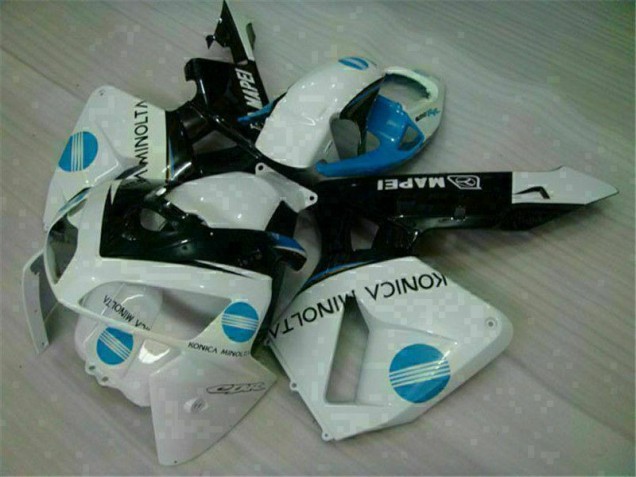 Blanco Azul Moto Plástico CBR 600 RR 05-06 Blanco Azul Moto Plástico CBR 600 RR 05-06