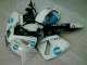 Blanco Azul Moto Plástico CBR 600 RR 05-06 Blanco Azul Moto Plástico CBR 600 RR 05-06