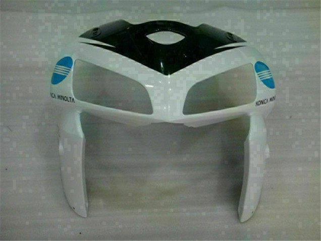 Blanco Azul Moto Plástico CBR 600 RR 05-06 Blanco Azul Moto Plástico CBR 600 RR 05-06