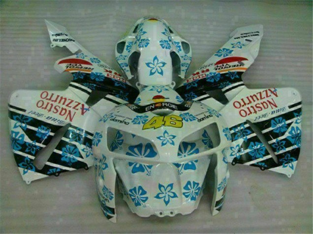 Blanco Azul Nastro Azzurro 46 ABS Moto Plástico CBR 600 RR 05-06 Blanco Azul Nastro Azzurro 46 ABS Moto Plástico CBR 600 RR 05-06