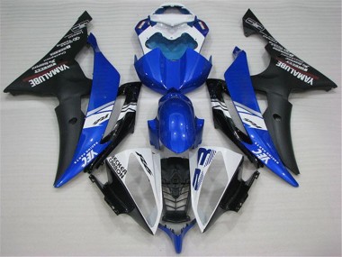 Blanco Azul Negro Carenado Moto R6 08-16