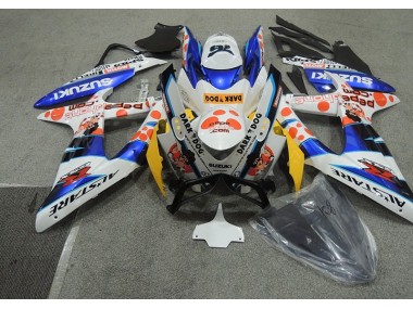 Blanco Azul Oscuro Dog Carenado Moto GSXR 600 K8 08-10