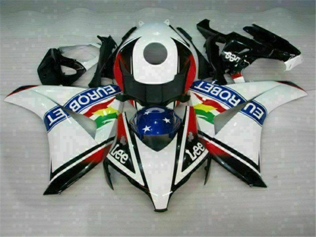 Blanco Azul Rojo Eurobet Lee Carenado Moto CBR 1000 RR 08-11 Blanco Azul Rojo Eurobet Lee Carenado Moto CBR 1000 RR 08-11