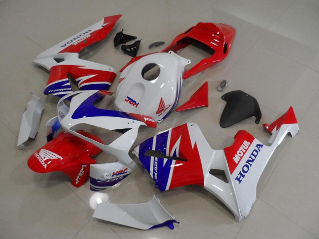 Blanco Azul Rojo Motul HRC Carenado Moto CBR 600 RR 05-06 Blanco Azul Rojo Motul HRC Carenado Moto CBR 600 RR 05-06