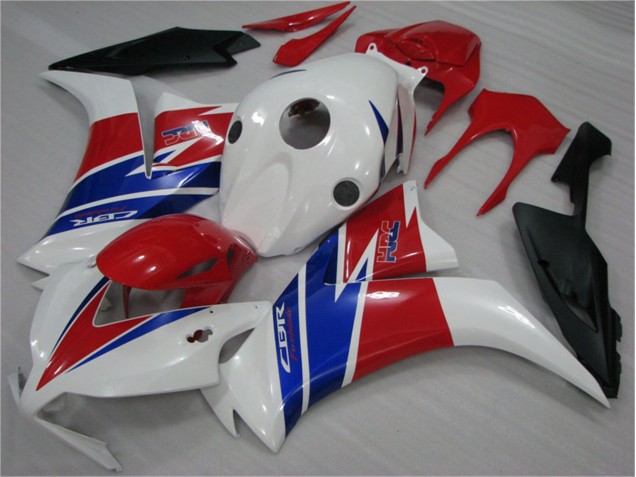 Blanco Azul Rojo Plástica Moto CBR 1000 RR 12-16 Blanco Azul Rojo Plástica Moto CBR 1000 RR 12-16