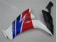 Blanco Azul Rojo Plástica Moto CBR 1000 RR 12-16 Blanco Azul Rojo Plástica Moto CBR 1000 RR 12-16