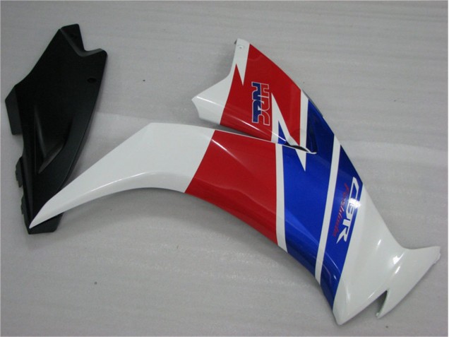 Blanco Azul Rojo Plástica Moto CBR 1000 RR 12-16 Blanco Azul Rojo Plástica Moto CBR 1000 RR 12-16