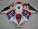 Blanco Azul Rojo Plástica Moto CBR 1000 RR 12-16 Blanco Azul Rojo Plástica Moto CBR 1000 RR 12-16
