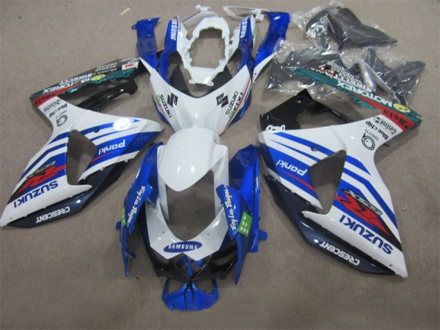 Blanco Azul Samsung Carenado Moto GSXR 1000 K9 09-16 Blanco Azul Samsung Carenado Moto GSXR 1000 K9 09-16