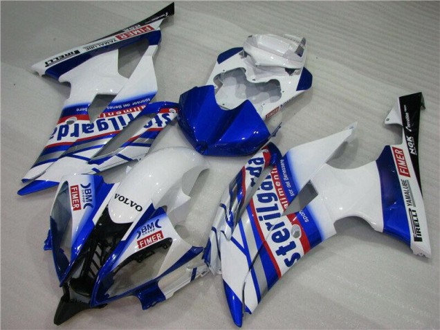 Blanco Azul Sterilgarda Volvo Carenado Moto R6 08-16 Blanco Azul Sterilgarda Volvo Carenado Moto R6 08-16