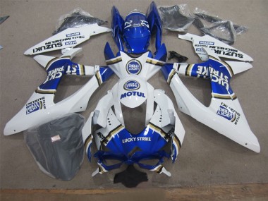 Blanco Lucky Strike Azul Motul Carenado Moto GSXR 600 K8 08-10