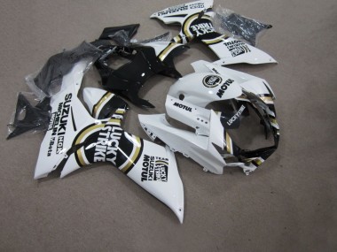 Blanco Lucky Strike Negro Motul Carenado Moto GSXR 750 K11 11-21
