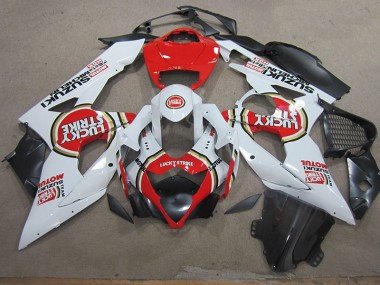 Blanco Lucky Strike Rojo Motul Kit ABS Carenado Motocicleta GSXR 1000 K5 05-06