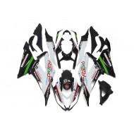 Blanco Negro ABS Kits Carenado Moto ZX6R 13-18