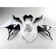 Blanco Negro ABS Moto Plástica ZX6R 13-18