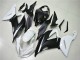 Blanco Negro ABS Moto Plástica ZX6R 13-18 Blanco Negro ABS Moto Plástica ZX6R 13-18