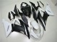 Blanco Negro ABS Moto Plástica ZX6R 13-18 Blanco Negro ABS Moto Plástica ZX6R 13-18