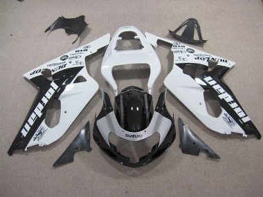 Blanco Negro Carenado Moto GSXR 600 K1 K2 K3 01-03