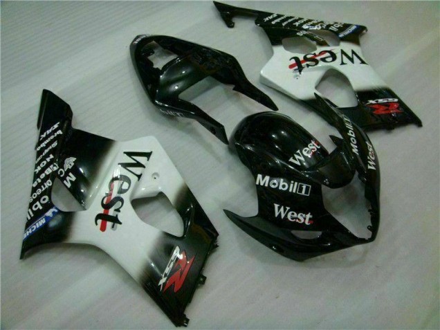 Blanco Negro Carrocería Motocicletas GSXR 1000 K3 03-04