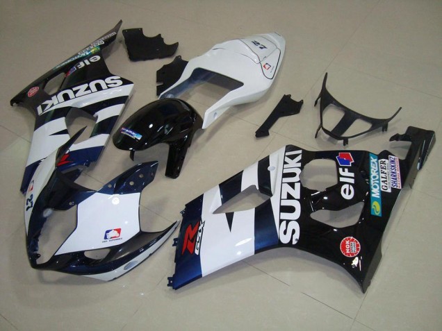 Blanco Negro Elf Carenado Moto GSXR 1000 K3 03-04 Blanco Negro Elf Carenado Moto GSXR 1000 K3 03-04
