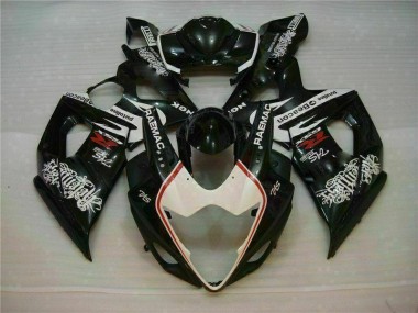 Blanco Negro Kit Carenado Moto GSXR 1000 K5 05-06