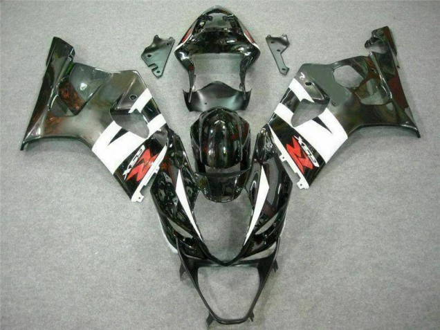 Blanco Negro Moto Plástico GSXR 1000 K3 03-04 Blanco Negro Moto Plástico GSXR 1000 K3 03-04
