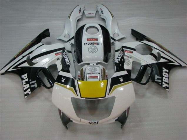 Blanco Negro Playboy Carenado Moto CBR 600 F3 95-98 Blanco Negro Playboy Carenado Moto CBR 600 F3 95-98