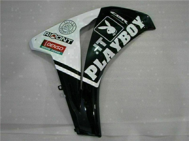 Blanco Negro Playboy Kit ABS Carenado Motocicleta CBR 1000 RR 08-11 Blanco Negro Playboy Kit ABS Carenado Motocicleta CBR 1000 RR 08-11