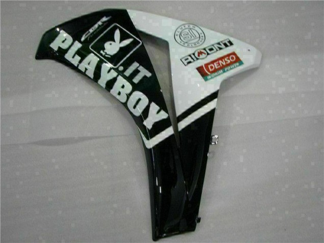 Blanco Negro Playboy Kit ABS Carenado Motocicleta CBR 1000 RR 08-11 Blanco Negro Playboy Kit ABS Carenado Motocicleta CBR 1000 RR 08-11