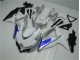 Blanco Plata Azul Carenado Moto GSXR 600 / 750 K8 08-10 Blanco Plata Azul Carenado Moto GSXR 600 / 750 K8 08-10