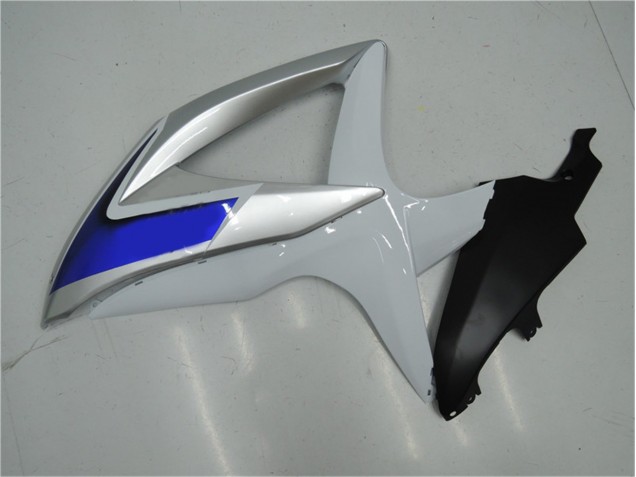 Blanco Plata Azul Carenado Moto GSXR 600 / 750 K8 08-10 Blanco Plata Azul Carenado Moto GSXR 600 / 750 K8 08-10